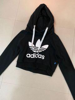 hoodie crop top adidas