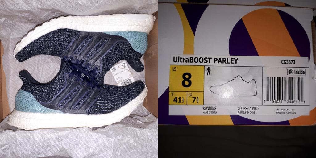 Adidas Ultraboost Parley CG3673 US 8 MEN fits 8.5 to 9 WOMEN
