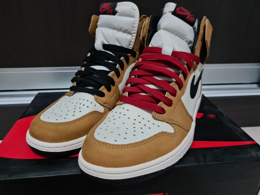 Air jordan 1 rookie of the deals year red laces
