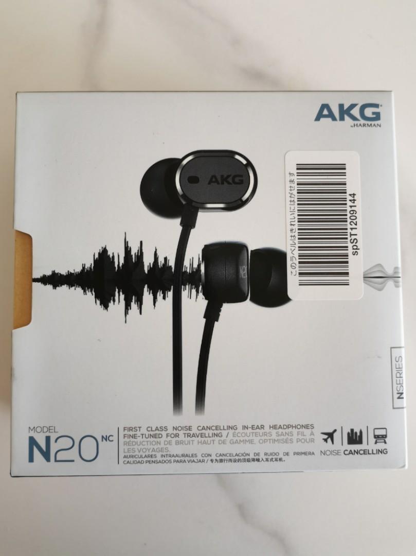 AKG by Harman N20 NC Noise Cancelling In ear Headphone Earphone with Mic