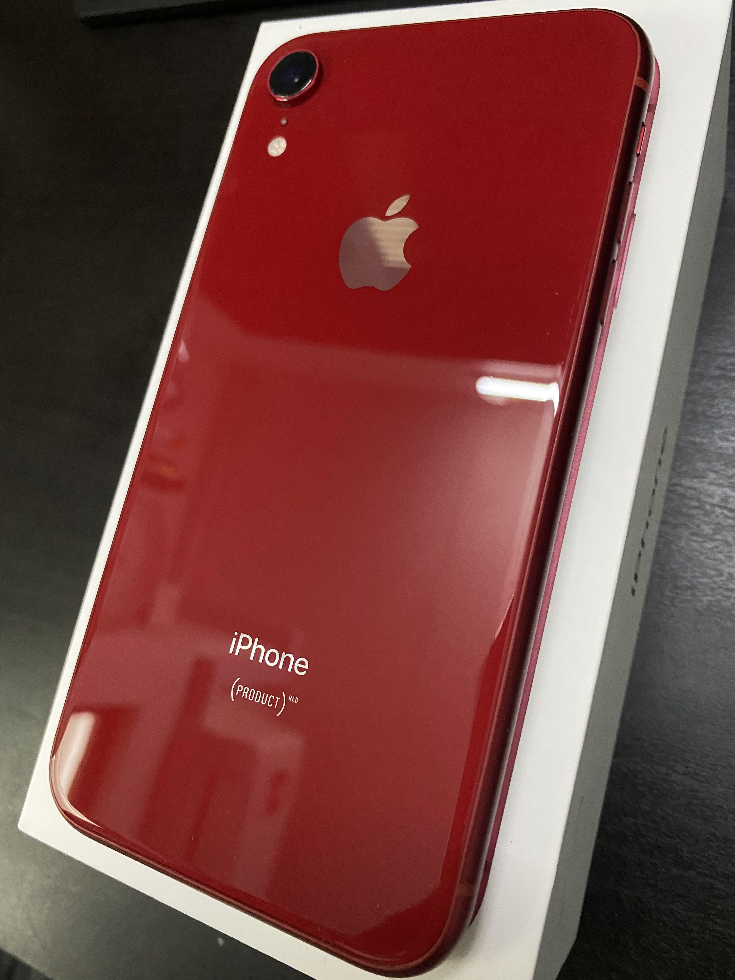 iPhone XR 128G RED SIMフリー 32417F - スマートフォン本体