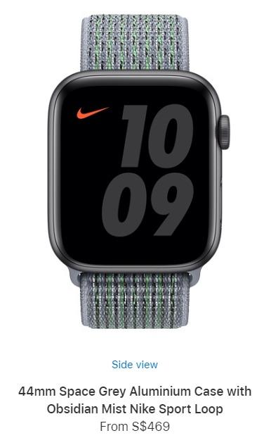 apple watch space grey nike