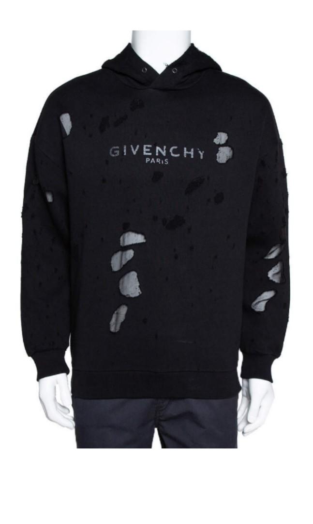 Authentic Brand New Givenchy Destroyed Hoodie Men s Fashion Tops Sets Hoodies on Carousell