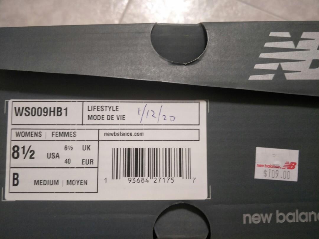 New balance 009 black cheap label
