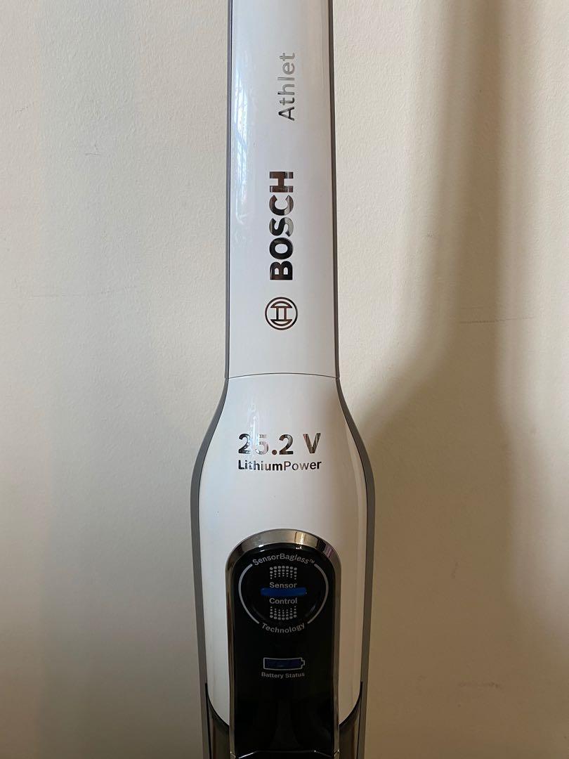 Bosch 25.2v Athlet Cordless Handstick Vacuum Cleaner White, TV & Home