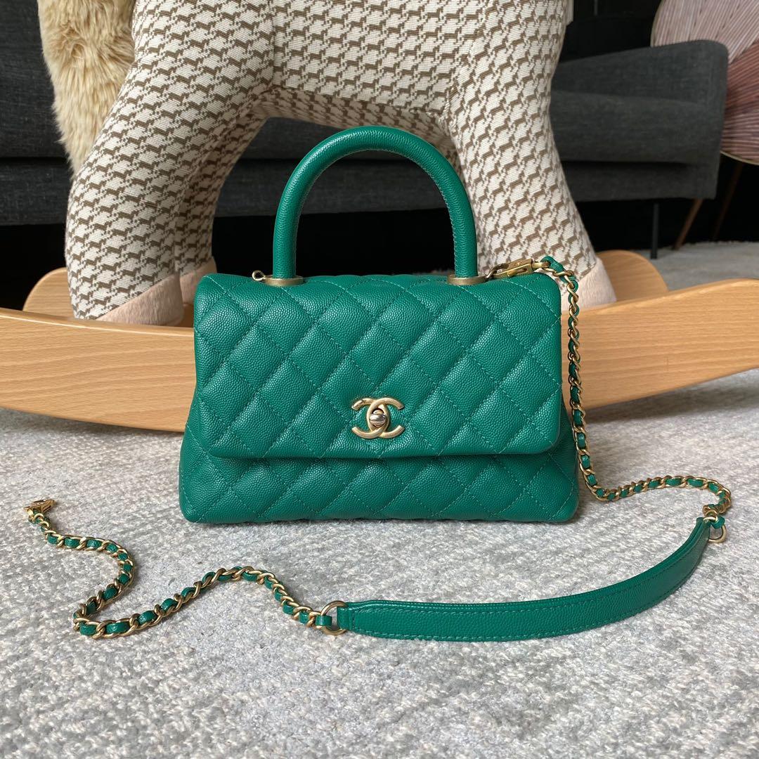 Chanel Coco Handle Mini 24cm, Luxury, Bags & Wallets on Carousell