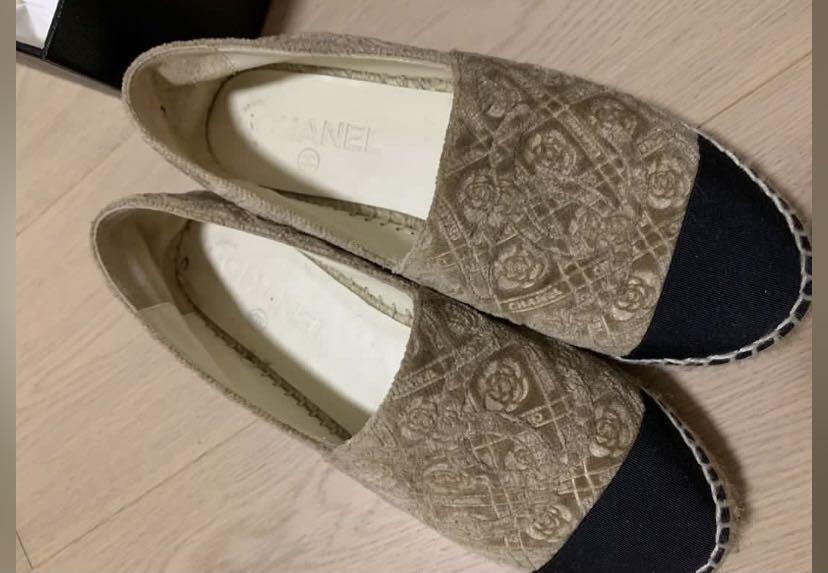 Chanel espadrilles size 35 Loafers Carousell
