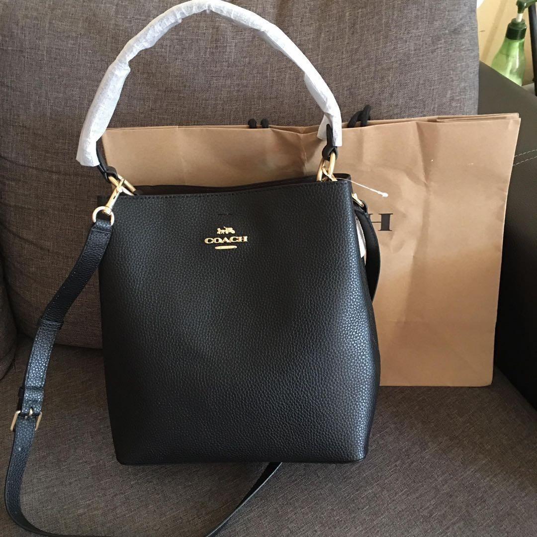 Coach Town Bucket Bag black Large size Women s Fashion Bags Wallets Tote Bags on Carousell