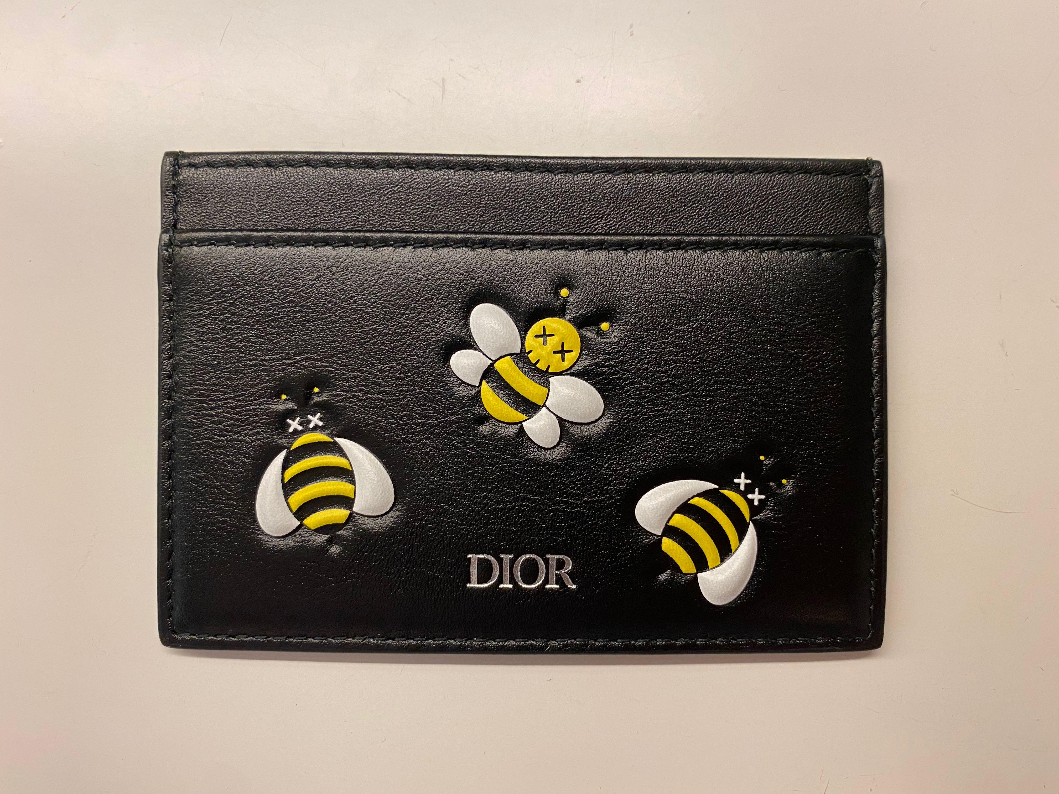 Dior kaws bee card holder online