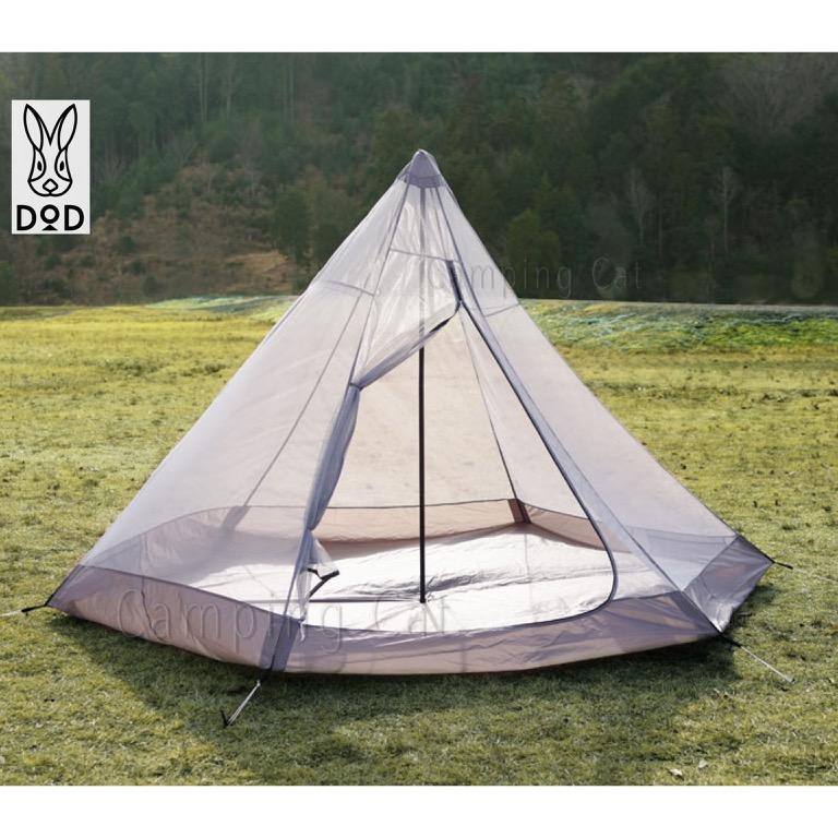 DOD One Pole Tent M Black 黑色金字塔營M size T5-47-BK, 運動產品