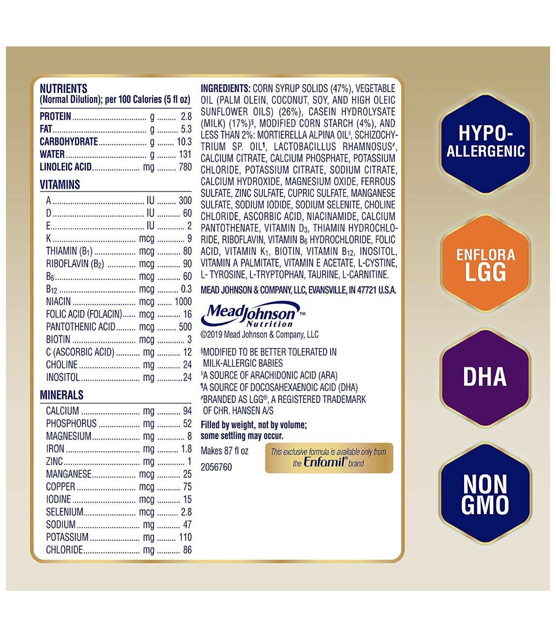 Enfamil nutramigen 27.8 oz on sale