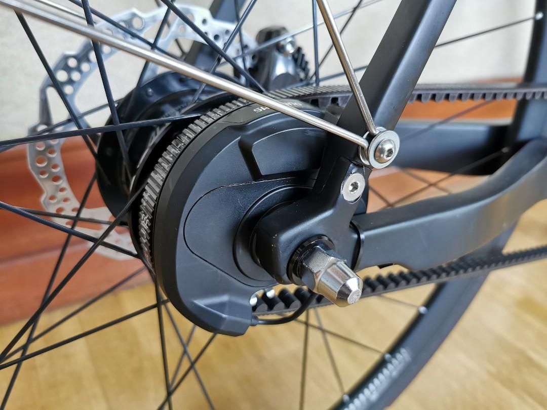 belt drive bicycle frame