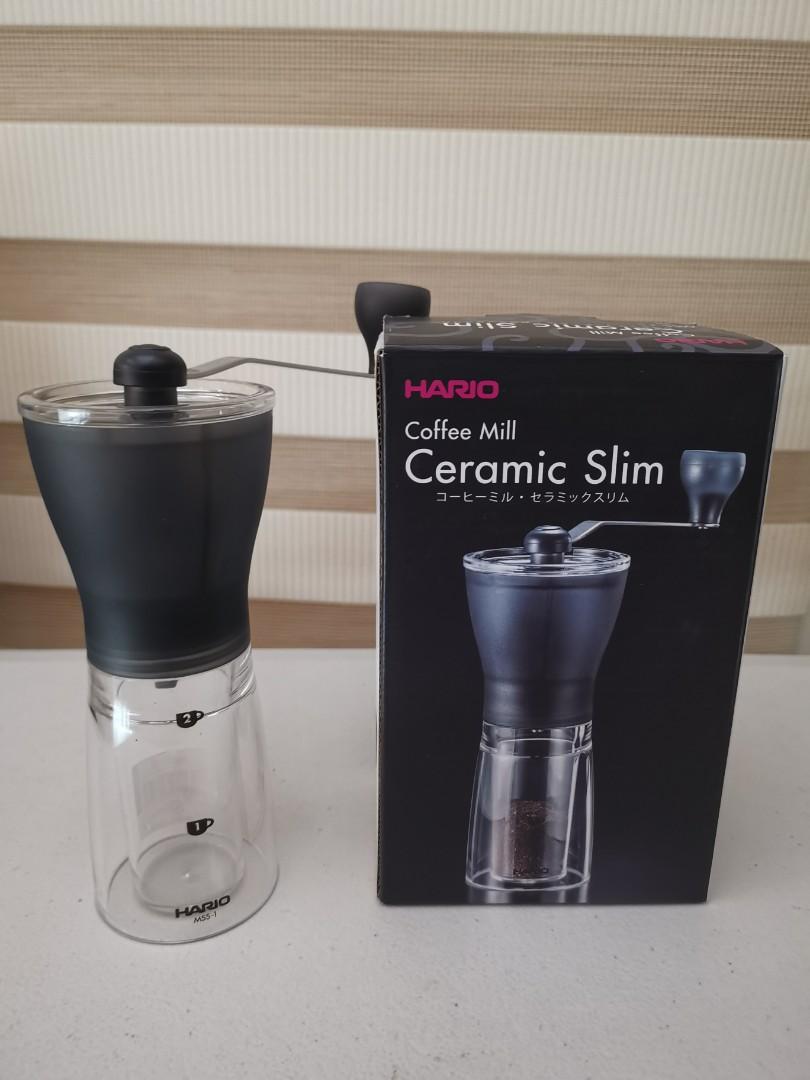 Hario Slim Coffee Grinder (Category: Coffee Machines & Makers) located in Manila. Submitted by fluffdrop (Listing ID 1053774805, Image 1). Description: Hario Coffee Mill Ceramic Slim Model MSS-1TB. Barely used, almost new. Rfs: got another coffee grinder.