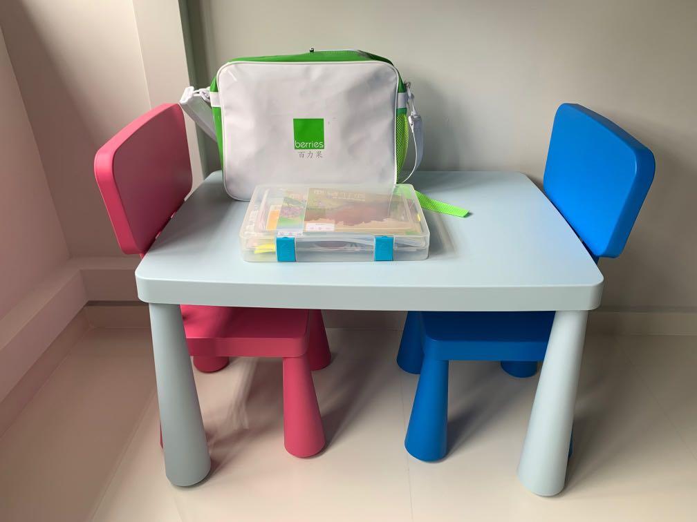 baby table and chairs