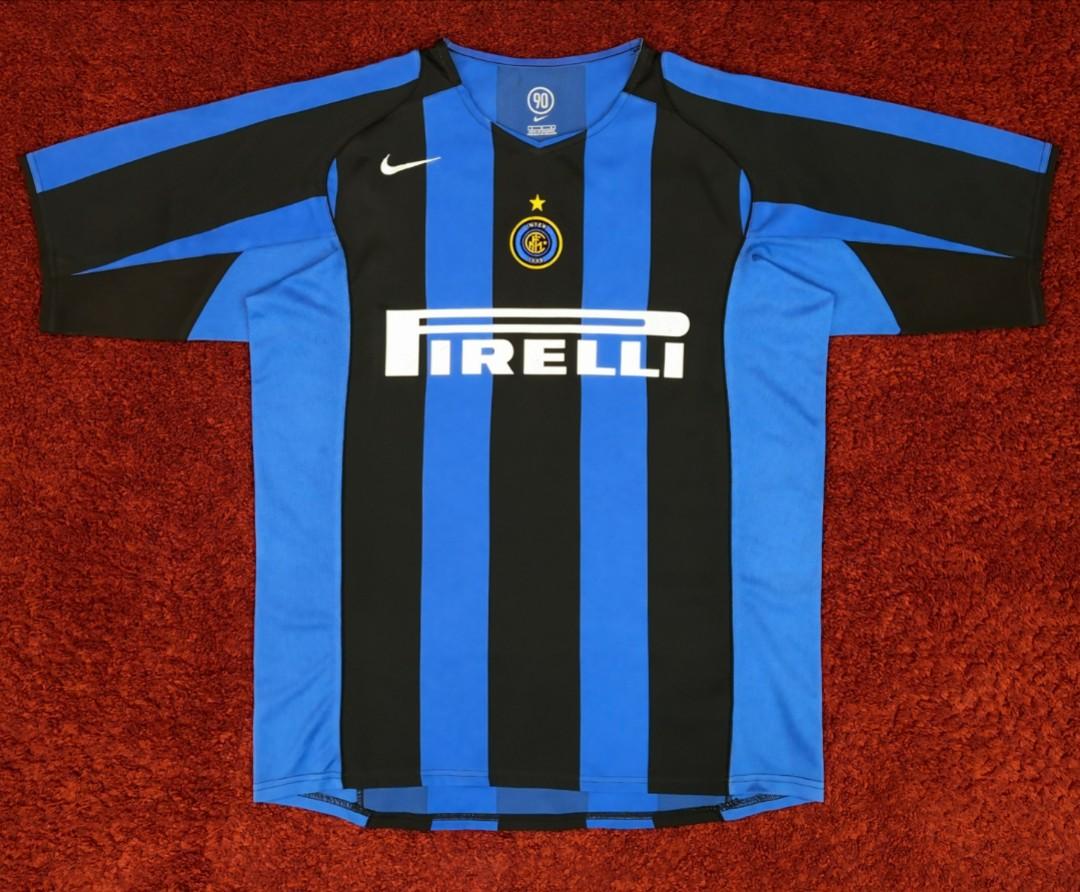 INTER MILAN HOME JERSEY 2004 05 RECOBA 20 NAMESET