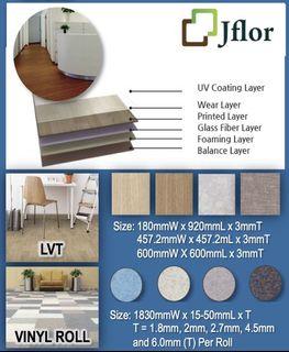 JFlor Luxury Vinyl Tiles (LVT)