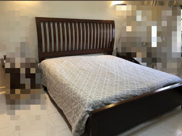 King size bed frame, Furniture & Home Living, Furniture, Bed Frames