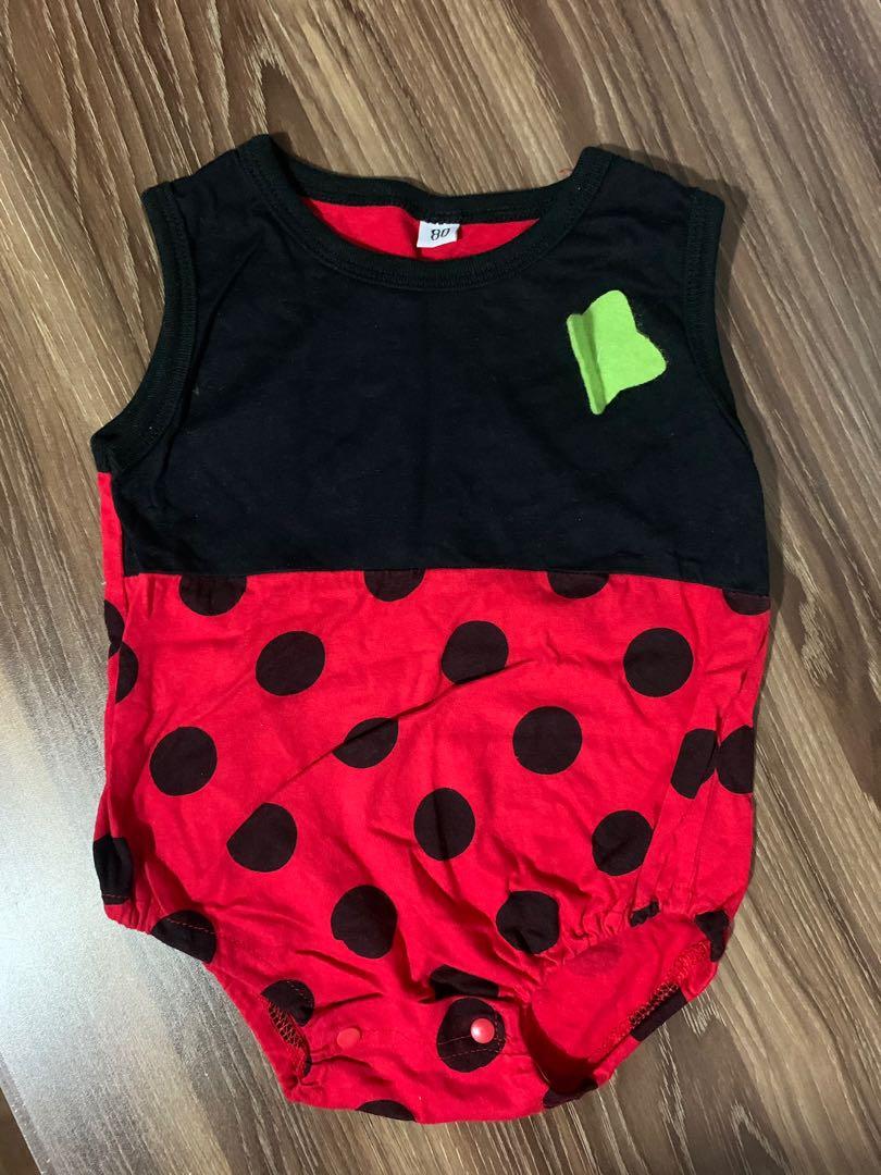 ladybug onesie baby