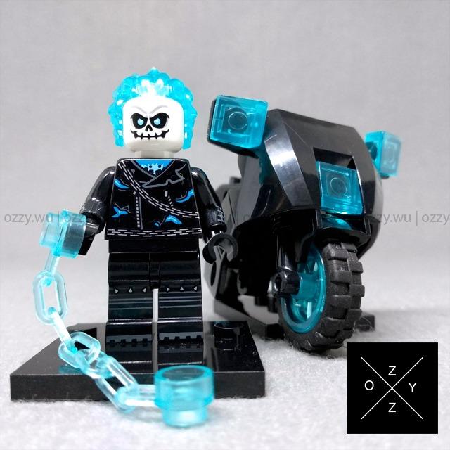 Lego Compatible Marvel Minifigures Ghost Rider Blue Hobbies