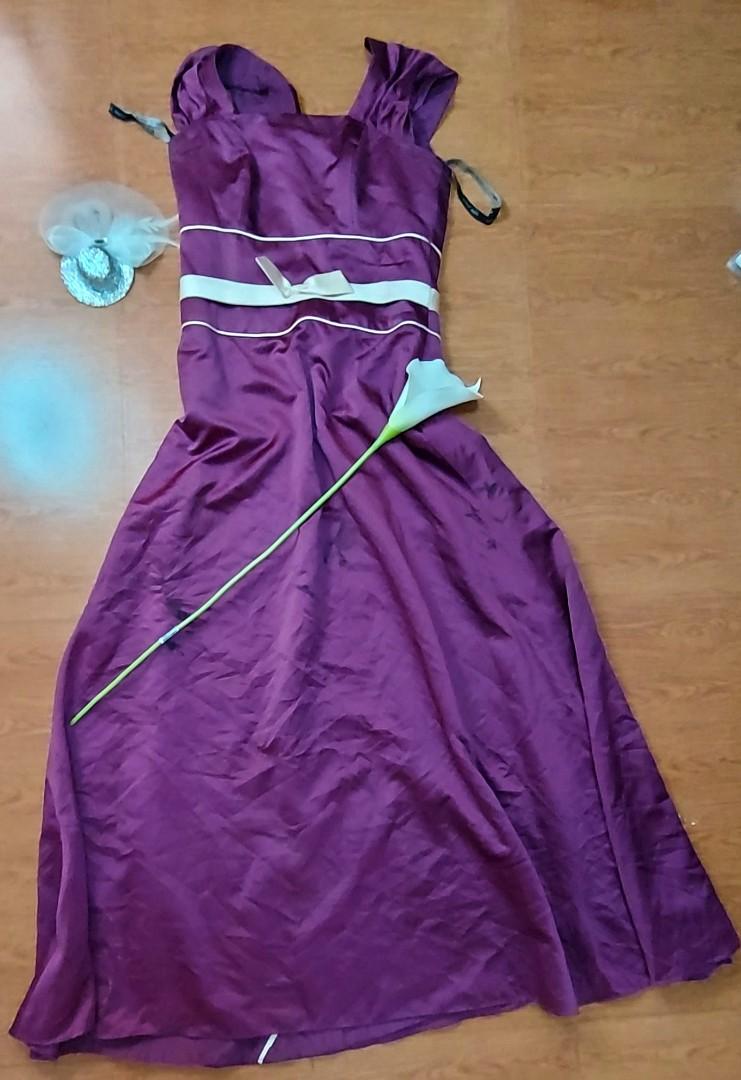Long Purple Gown Wedding Gown Bride S Maid Gown Debut Gown Women S Fashion Dresses Sets Evening Dresses Gowns On Carousell Now, the company produces its fresh assortment of bridesmaids gowns that are pink. long purple gown wedding gown bride s