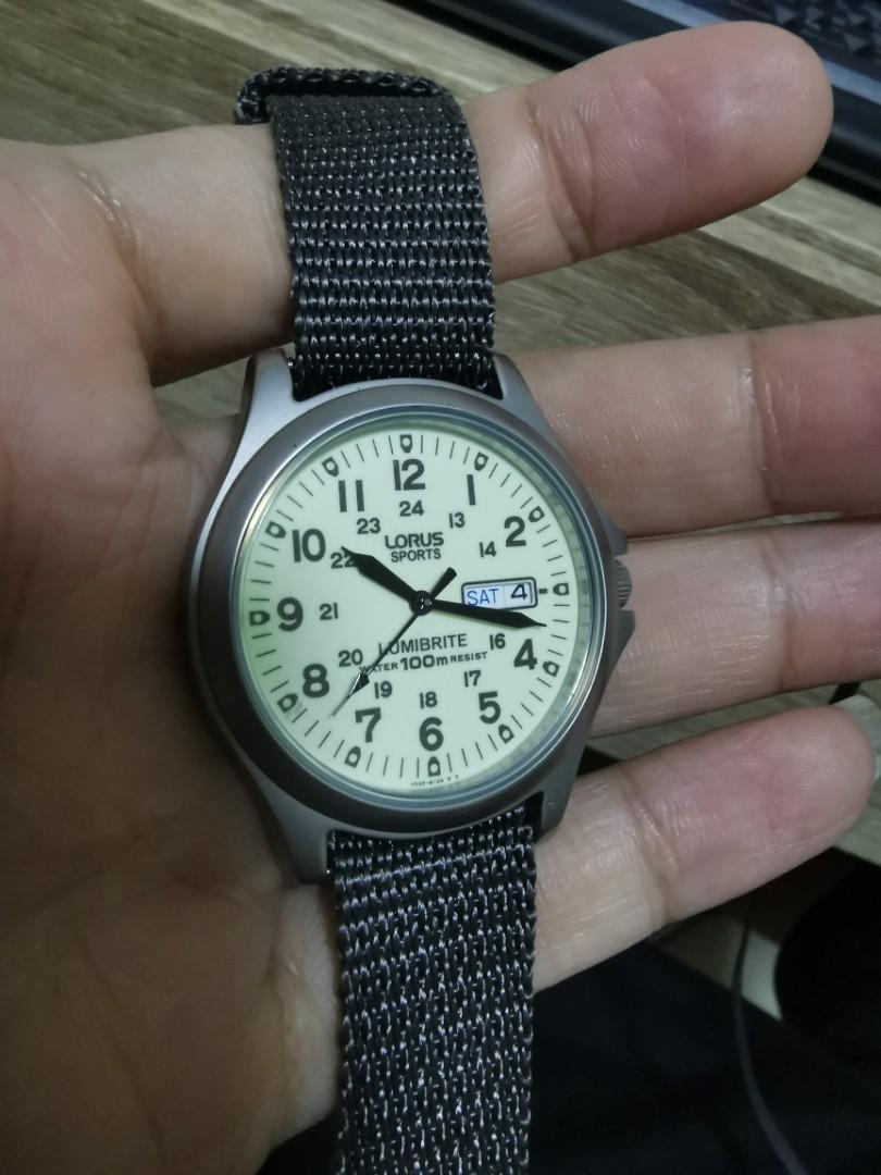 Lorus 37mm full lume dial
