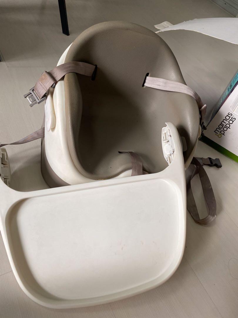 Mamas And Papas Baby Bud Booster Seat With Detachable Tray Grey Babies Kids Nursing Feeding Baby High Chairs On Carousell