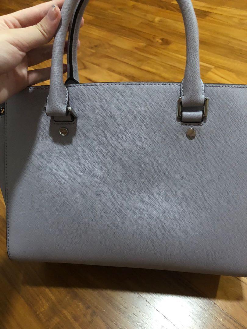 Michael Kors Lilac Saffiano Leather Selma Medium