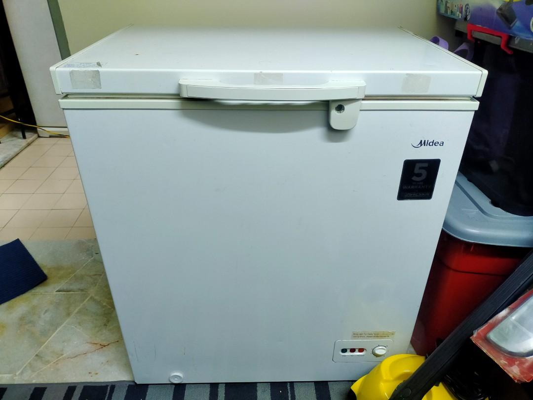 Midea Deep Freezer 142 Liter, TV & Home Appliances, Kitchen Appliances
