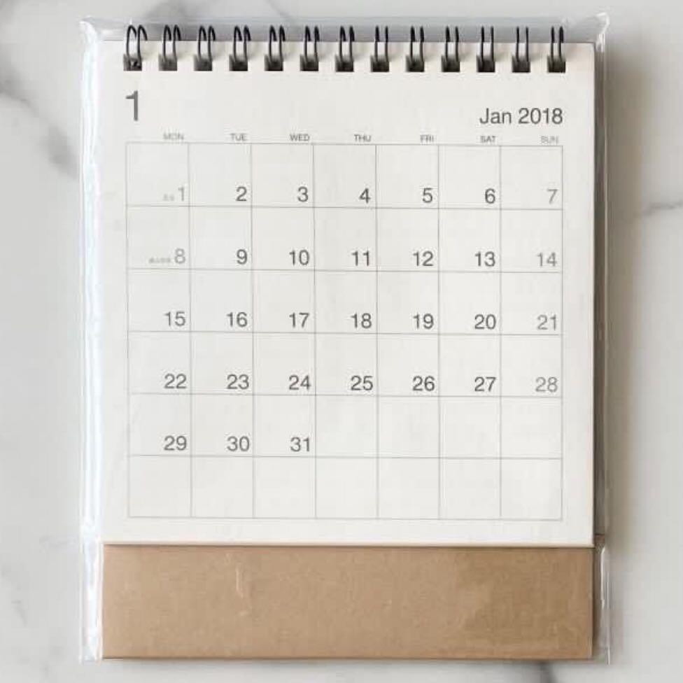 Muji Calendar/ Weekly Planner/ Notepad, Hobbies & Toys, Stationery