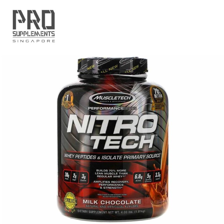 MUSCLETECH™ NITRO-TECH™ Performance Series Chocolate (4lb), Sports ...