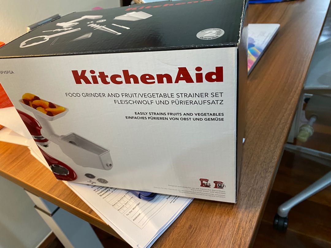 NEW Kitchenaid food grinder and fruit/veg strainer, TV & Home