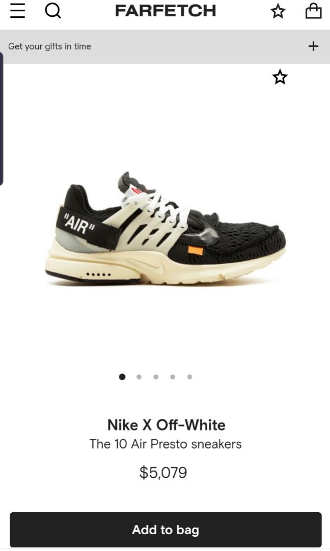 Off white presto top farfetch