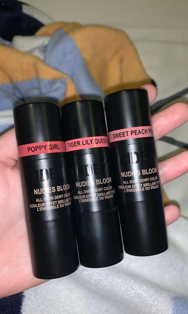 NUDESTIX BLUSH TRIO (Category: Makeup) located in Quezon City. Submitted by xlgkx (Listing ID 1053873422, Image 1). Description: Nudestix bundle All used thrice at most Shades: Poppy Girl, Tiger Lily Queen, Sweet Peach Peony All gives a fresh dewy look Can be purchased individually or by pair .