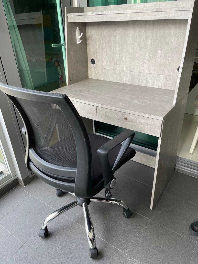 Office table and chair set, Furniture & Home Living, Furniture, Tables