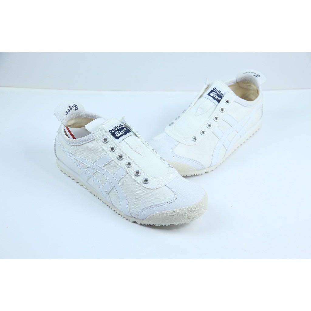 Onitsuka Tiger Mexico 66 Slip Ons White (Category: Sneakers) located in Singapore. Submitted by ten.and.below (Listing ID 1053931654, Image 1). Description: Exact to pic.