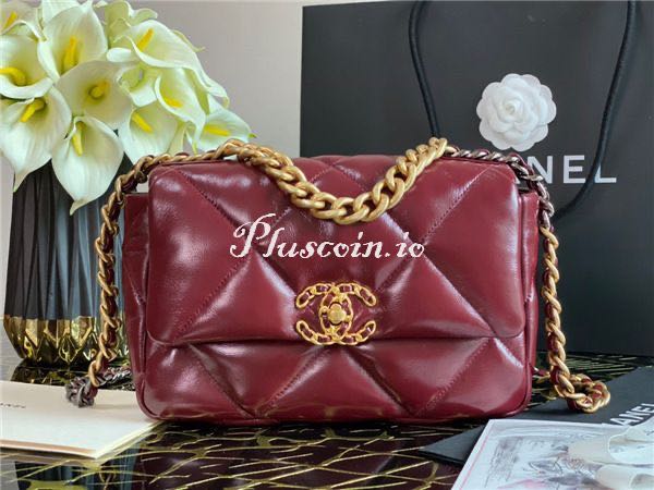 Chanel 19 sale shiny crumpled calfskin