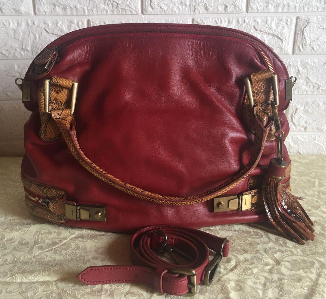 Original Geiger Bag (Category: Luxury Bags & Wallets) located in Tuguegarao City. Submitted by prelovedbykhelria (Listing ID 1053745139, Image 1). Description: In excellent used condition. Unused for years Clean interior Exterior leather in excellent condition. Not faded Super nice in actual. Flawless.