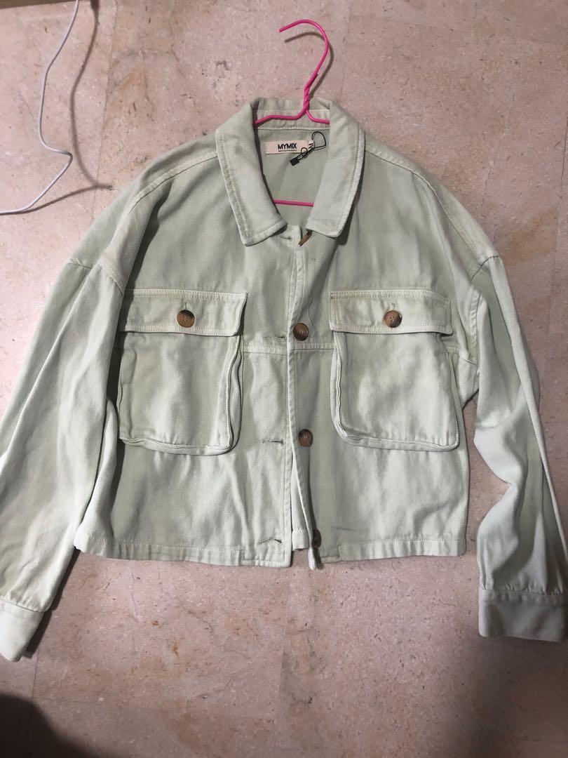 Pistachio Peachskin Jacket main image 0