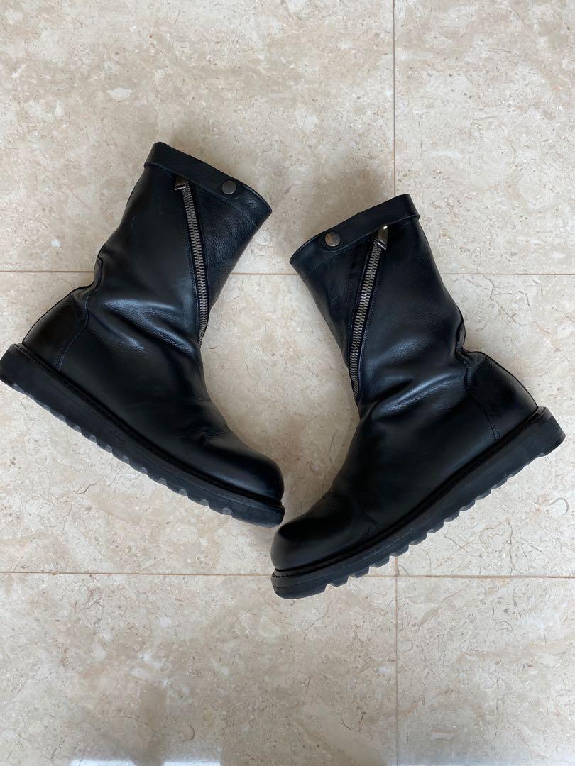 Rick owens spiral zip boots online