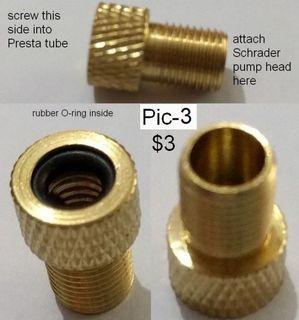 how to pump a presta valve without adapter