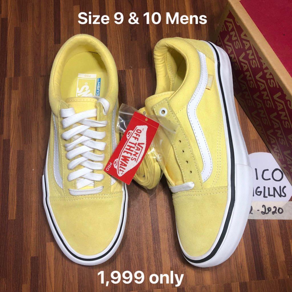 vans old skool pro pale banana