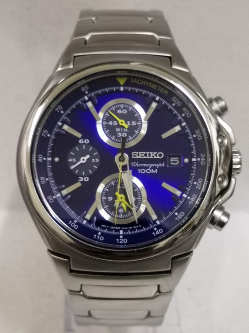 SEIKO CHRONOGRAPH Quartz 7T62 0ES0 Men s Fashion Watches