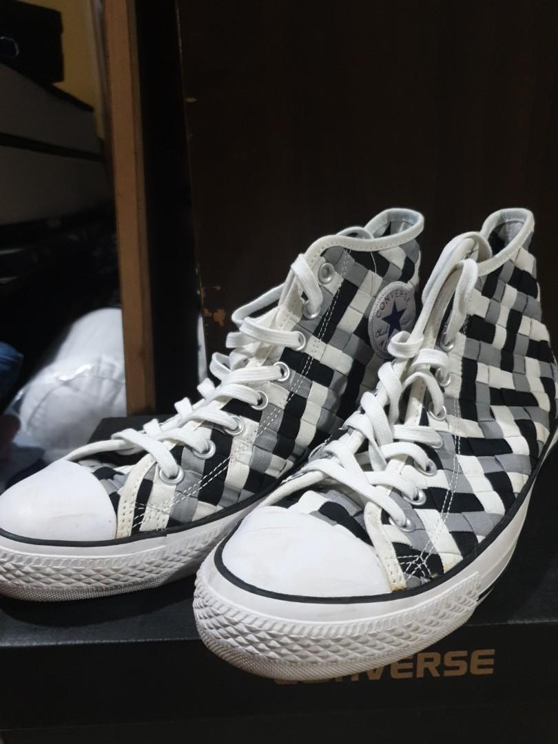 Checkered high top best sale converse