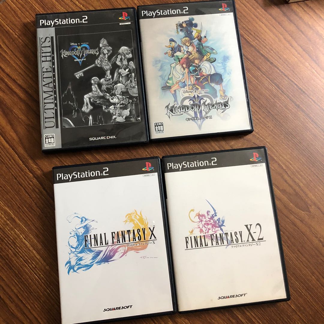 Sony Playstation Ps2 Retro Gaming Game Jrpg Japan Japanese Final Fantasy X X 2 Kingdom Hearts 1 2 Tidus Yuna Rikku Sora Roxas Kairi Riku Video Gaming Video Games Playstation On Carousell