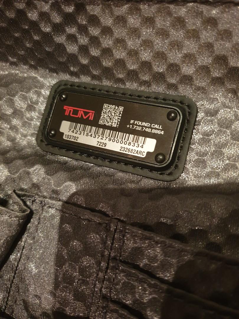 check tumi serial number