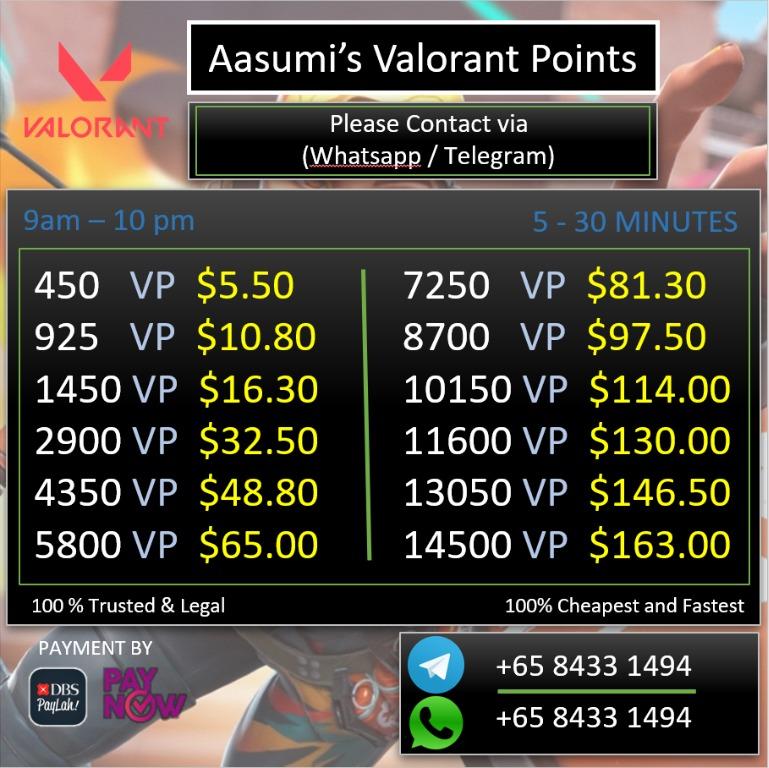 Valorant Points Video Gaming Gaming Accessories Game Gift Cards Accounts On Carousell