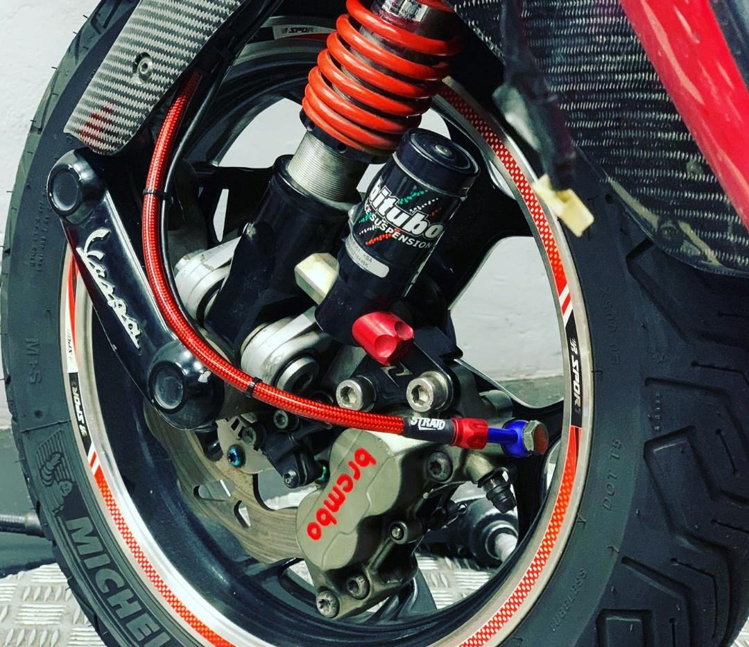 Kit brake hoses 4 Frentubo PIAGGIO VESPA GTS 300 ABS 2015/2016