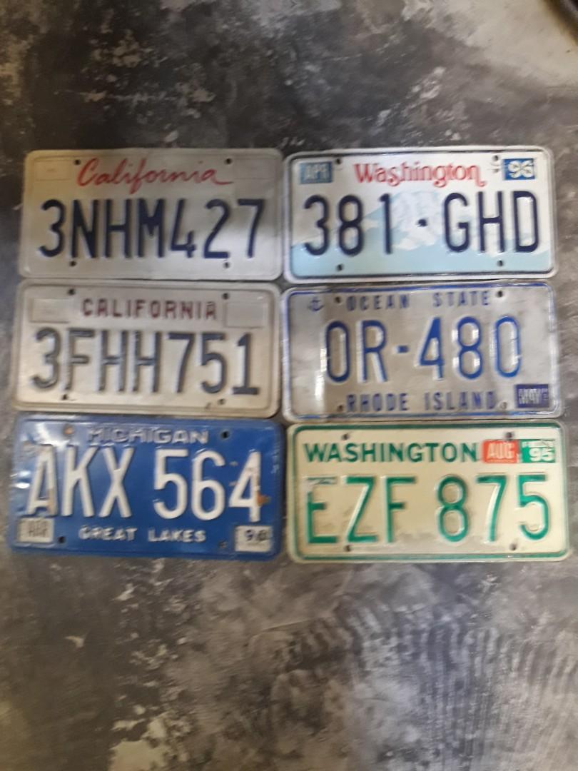 vintage car plates P500 each, cod via Lalamove, shipping J&T, JRS, ap ...