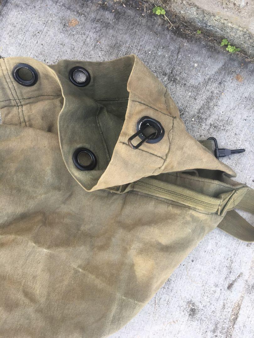 vintage us army duffle bag NAM WAR 1960s, Men's Fashion, Bags, Belt bags,  Clutches and Pouches on Carousell