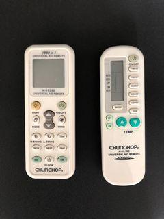 2x Universal A/C Remote: Chunghop